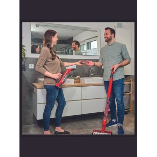 Einhell Επαναφορτιζόμενη Σκούπα Stick 18V Κόκκινη 3437110