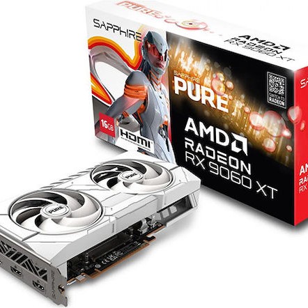 Sapphire Radeon RX 9060 XT 16GB GDDR6 Pure Κάρτα Γραφικών