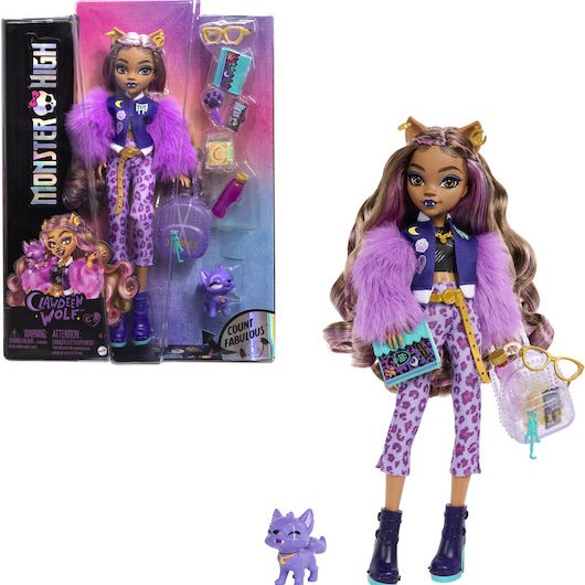 Mattel Clawdeen Wolf Κούκλα για 4+ Ετών