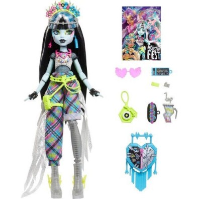 Mattel Monster High Frankie Stein Κούκλα Glam Monster Φεστιβάλ Στολή Hxh79