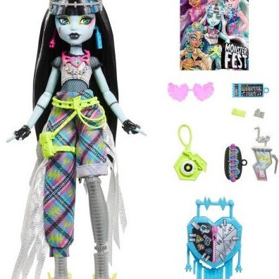 Mattel Monster High Frankie Stein Κούκλα Glam Monster Φεστιβάλ Στολή Hxh79
