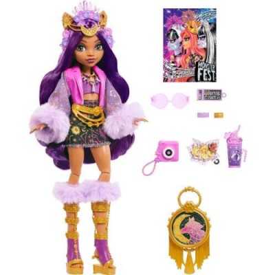 Mattel Monster High Clawdeen Κούκλα Λύκος Glam Στολή Γιορτής Hxh80
