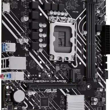 Asus Prime H610M-K D4 ARGB Motherboard Micro ATX με Intel 1700 Socket