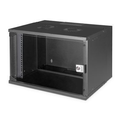 Digitus Επιτοίχια Καμπίνα Rack Μαύρο DN-49203