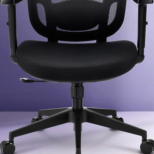 Καρέκλα Γραφείου με Ρυθμιζόμενα Μπράτσα Officepal Μαύρη Sharkoon