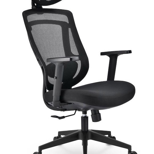 Καρέκλα Γραφείου με Ρυθμιζόμενα Μπράτσα Officepal Μαύρη Sharkoon