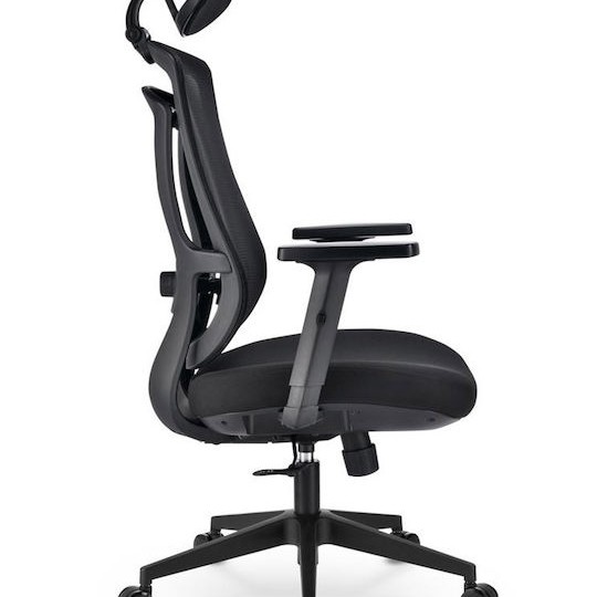 Καρέκλα Γραφείου με Ρυθμιζόμενα Μπράτσα Officepal Μαύρη Sharkoon