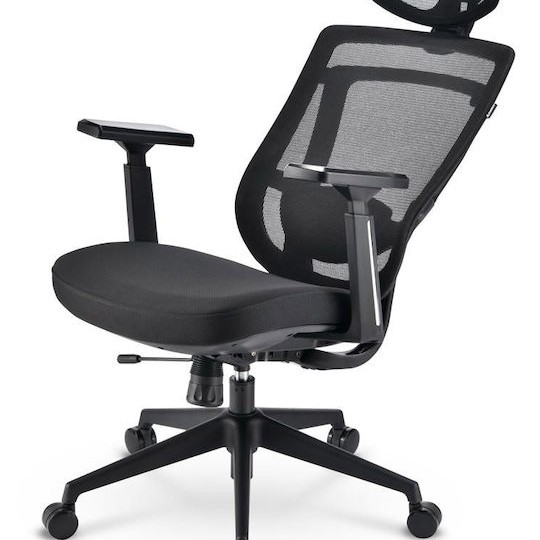 Καρέκλα Γραφείου με Ρυθμιζόμενα Μπράτσα Officepal C20 Μαύρη Sharkoon