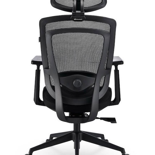 Καρέκλα Γραφείου με Ρυθμιζόμενα Μπράτσα Officepal C20 Μαύρη Sharkoon