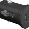 Goobay Φορτιστής Αυτοκινήτου 45W με Θύρες: 1xUSB 1xType-C Μαύρος