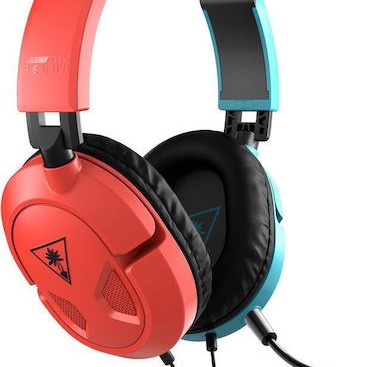 Turtle Beach Recon 50N Over Ear Gaming Headset με σύνδεση 3.5mm Red / Blue