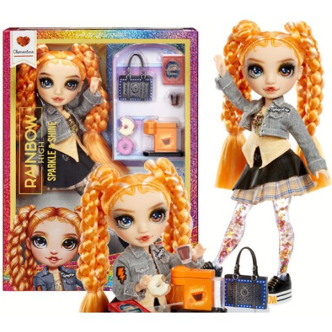 Mga Rainbow Highsparkle & Shine Fashion Dolls Clementine Orange