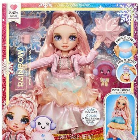 MGA Entertainment Winter Wonderland Doll- Bella (pink) Κούκλα Rainbow High για 4+ Ετών 22εκ.