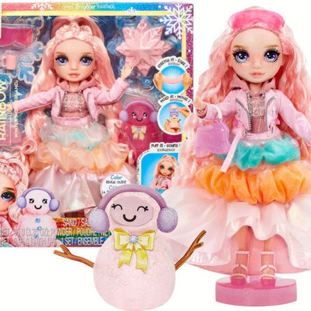 MGA Entertainment Winter Wonderland Doll- Bella (pink) Κούκλα Rainbow High για 4+ Ετών 22εκ.