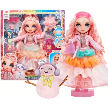 MGA Entertainment Winter Wonderland Doll- Bella (pink) Κούκλα Rainbow High για 4+ Ετών 22εκ.
