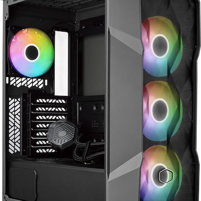 CoolerMaster TD500 MAX Midi Tower Κουτί Υπολογιστή με Πλαϊνό Παράθυρο και RGB Φωτισμό Gun Metal
