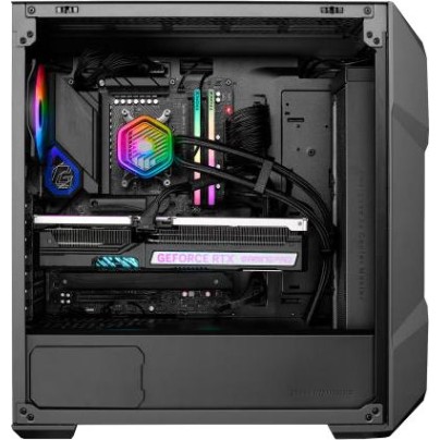 CoolerMaster TD500 MAX Midi Tower Κουτί Υπολογιστή με Πλαϊνό Παράθυρο και RGB Φωτισμό Gun Metal