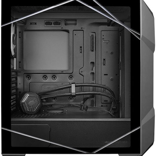 CoolerMaster TD500 MAX Midi Tower Κουτί Υπολογιστή με Πλαϊνό Παράθυρο και RGB Φωτισμό Gun Metal