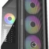 CoolerMaster MasterBox 600 Gaming Midi Tower Κουτί Υπολογιστή με Πλαϊνό Παράθυρο και RGB Φωτισμό Μαύρο