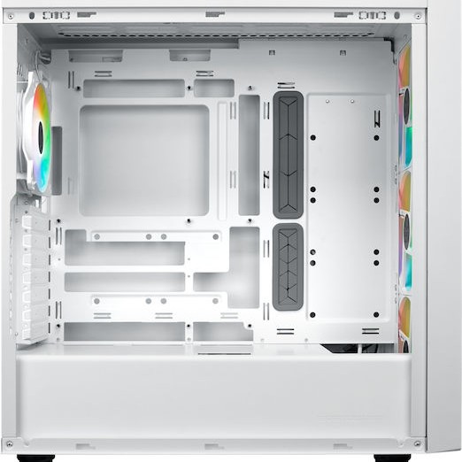 CoolerMaster MasterBox 600 Gaming Midi Tower Κουτί Υπολογιστή με Πλαϊνό Παράθυρο και RGB Φωτισμό Λευκό