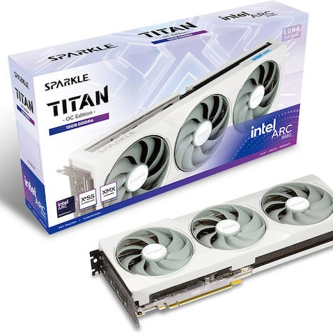 Sparkle ARC B580 12GB GDDR6 Titan Luna OC Κάρτα Γραφικών