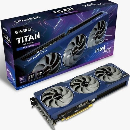 Sparkle ARC B580 12GB GDDR6 TITAN Nox OC Κάρτα Γραφικών