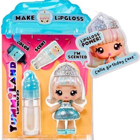 MGA Entertainment Παιχνίδι Μινιατούρα Yummiland Lipgloss Callie Birthday Cake για 3+ Ετών