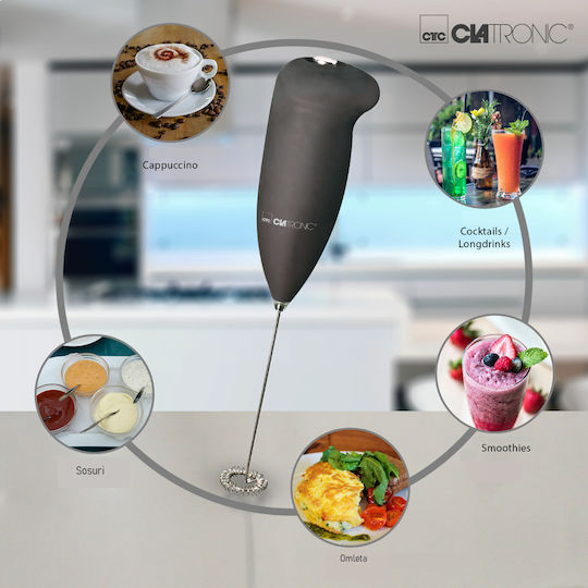 Clatronic MS 3089 Φραπεδιέρα Χειρός Μπαταρίας Μαύρη