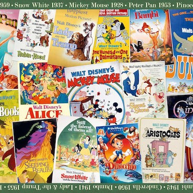 Disney Movie Posters Puzzle 2D 1000pcs