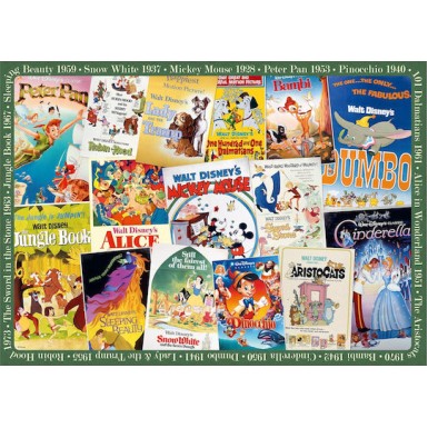 Disney Movie Posters Puzzle 2D 1000pcs