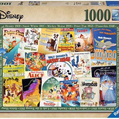 Disney Movie Posters Puzzle 2D 1000pcs