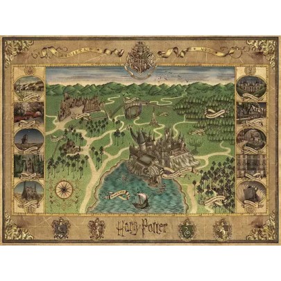 Ravensburger Puzzle 120007203 Harry Potter Hogwarts Map 1500 Pieces