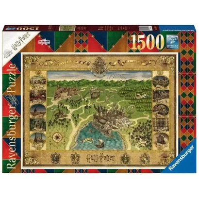 Ravensburger Puzzle 120007203 Harry Potter Hogwarts Map 1500 Pieces