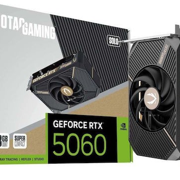 Zotac GeForce RTX 5060 8GB GDDR7 Solo Κάρτα Γραφικών
