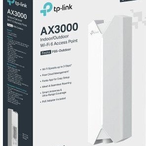 TP-LINK Festa F65 Outdoor v1 Access Point Wi‑Fi 6 Dual Band (2.4 & 5GHz) για Εξωτερική τοποθέτηση