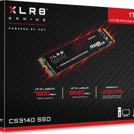 PNY XLR8 CS3140 SSD 1TB M.2 NVMe PCI Express 4.0