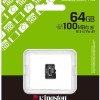 Kingston Canvas Select Plus microSDXC 64GB Class 10 U1 A1 με αντάπτορα
