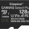 Kingston Canvas Select Plus microSDHC 128GB Class 10 U1 V10 A1 UHS-I με αντάπτορα