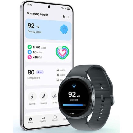 Samsung Galaxy Watch8 Aluminium 40mm Αδιάβροχο με Παλμογράφο (Dark Gray)