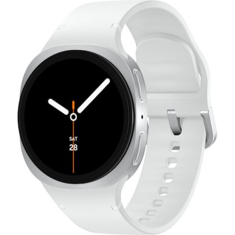 Samsung Galaxy Watch8 Aluminium 40mm Αδιάβροχο με Παλμογράφο (Ασημί)