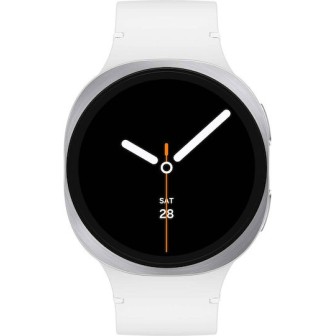 Samsung Galaxy Watch8 LTE Aluminium 40mm Αδιάβροχο με eSIM και Παλμογράφο (Ασημί)
