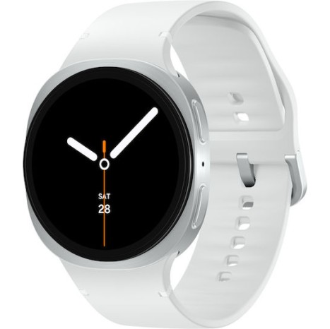 Samsung Galaxy Watch8 Aluminium 44mm Αδιάβροχο με Παλμογράφο (Ασημί)