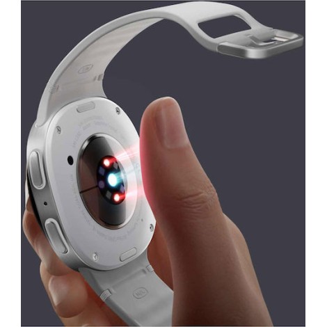 Samsung Galaxy Watch8 Aluminium 44mm Αδιάβροχο με Παλμογράφο (Ασημί)