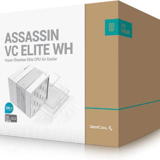 Deepcool Assassin IV VC ELITE Ψύκτρα Επεξεργαστή Διπλού Ανεμιστήρα για Socket AM4/AM5/115x/1700 Λευκή