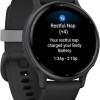 Garmin Vivoactive 5 Aluminium 42mm Αδιάβροχο Smartwatch με Παλμογράφο (Slate Bezel With Black Silicone Band)