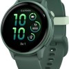 Garmin Vivoactive 6 Aluminium 42mm Αδιάβροχο Smartwatch με Παλμογράφο (Jasper Green)