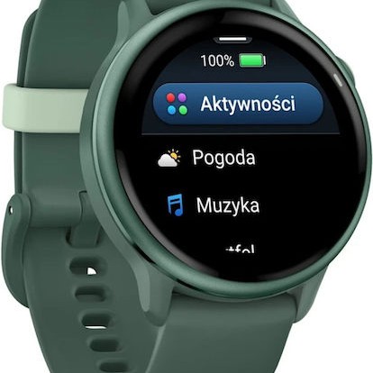 Garmin Vivoactive 6 Aluminium 42mm Αδιάβροχο Smartwatch με Παλμογράφο (Jasper Green)