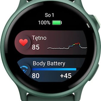 Garmin Vivoactive 6 Aluminium 42mm Αδιάβροχο Smartwatch με Παλμογράφο (Jasper Green)