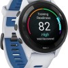 Garmin Forerunner 265 46mm Αδιάβροχο Smartwatch με Παλμογράφο (Whitestone/Tidal Blue)