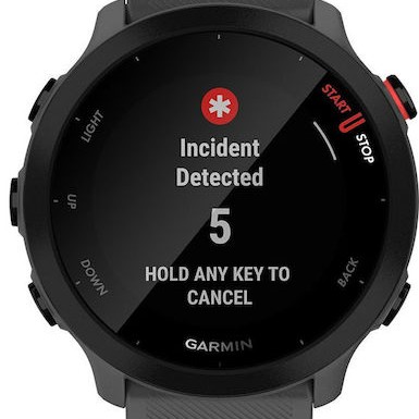 Garmin Forerunner 55 42mm Αδιάβροχο Smartwatch με Παλμογράφο (Monterra Grey)